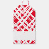 クリスマスギフト 面白い かわいい リストスタンプ 赤 ギフトタグ (裏面)