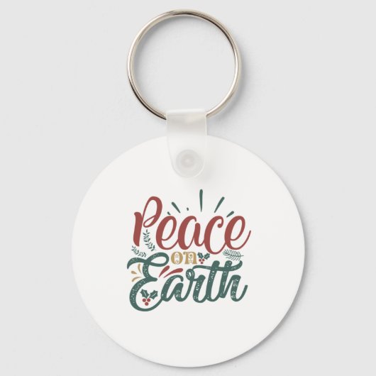 クリスマスギフト | Peace On Earth キーホルダー (正面)