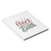クリスマスギフト | Peace On Earth ノートパッド (アングル)