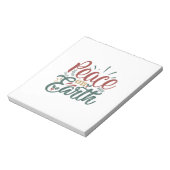 クリスマスギフト | Peace On Earth ノートパッド (回転)