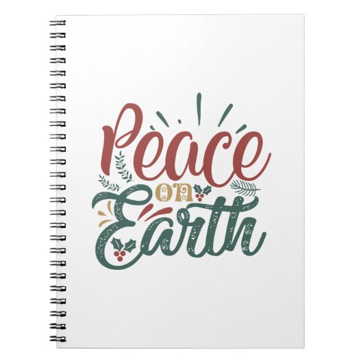 クリスマスギフト | Peace On Earth ノートブック (正面)