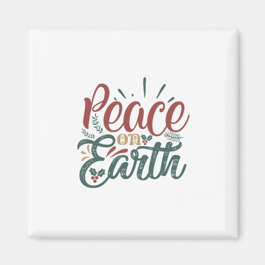 クリスマスギフト | Peace On Earth マグネット (正面)