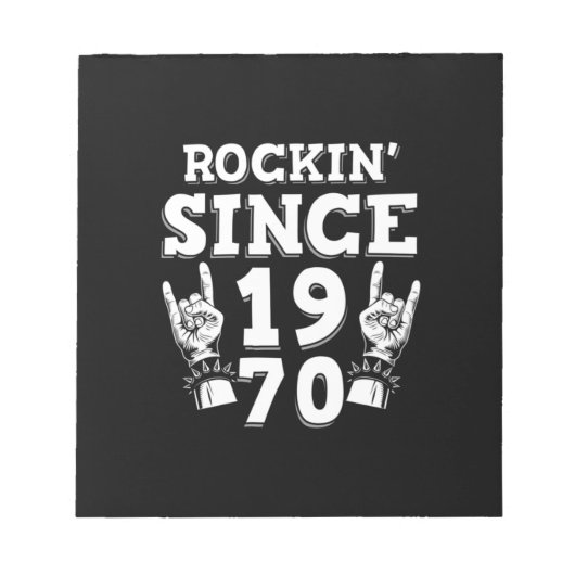 クリスマスギフト | Rockin 1970年以降 ノートパッド (正面)