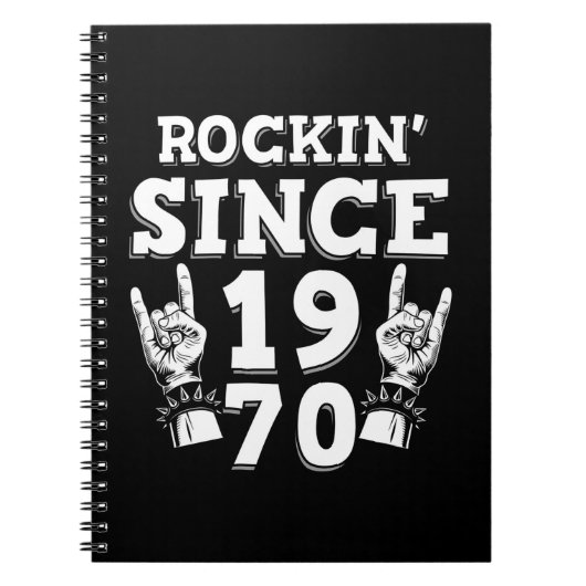 クリスマスギフト | Rockin 1970年以降 ノートブック (正面)