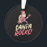 クリスマスギフト Santa Rocksギター| オーナメント<br><div class="desc">クリスマスギフト Santa Rocksギター|</div>
