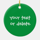 クリスマスギフトforラインダンサー私はむしろ踊り セラミックオーナメント (裏面)