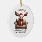 クリスマスギフトI走オンコーヒー セラミックオーナメント (右)