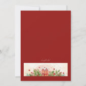 クリスマスギャザリングディナーパーティの招待状 招待状 (裏面)