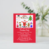 クリスマスギャザリング#1招待状はがき インビテーションポストカード (スタンド正面)