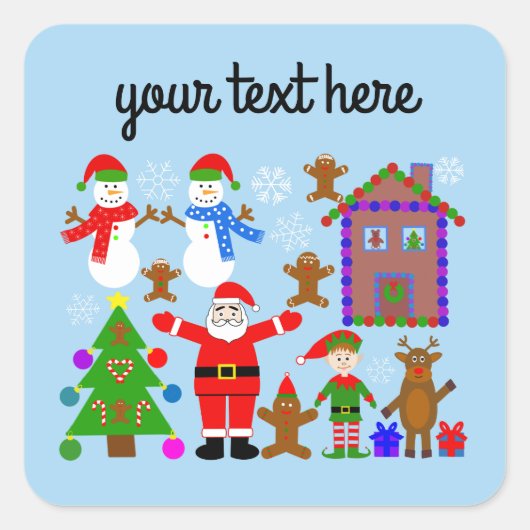 クリスマスギャザリング#2シール スクエアシール (正面)