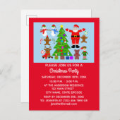 クリスマスギャザリング#3招待状はがき インビテーションポストカード (正面/裏面)