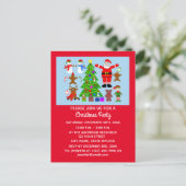 クリスマスギャザリング#3招待状はがき インビテーションポストカード (スタンド正面)