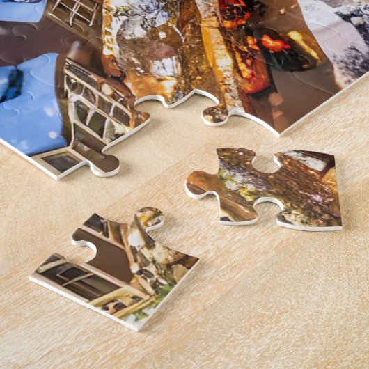 クリスマスギャラリーアートフォトパズルウィンターシティ ジグソーパズル (側面)