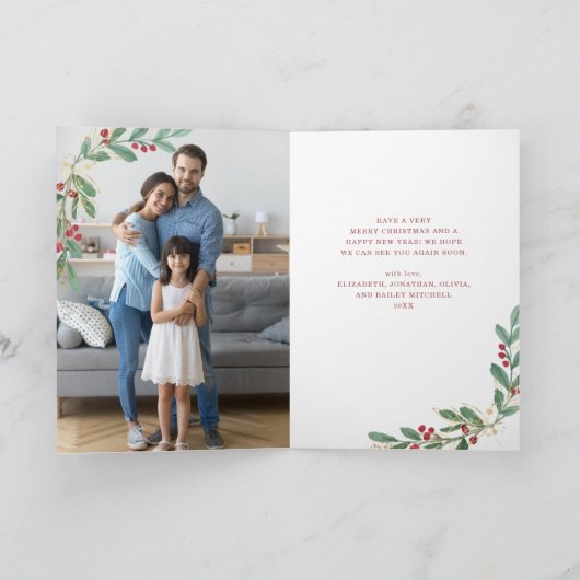 クリスマスギルドの緑 | 写真の内側 シーズンカード (内部)