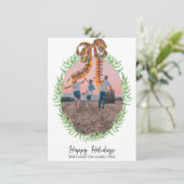 クリスマスギンガムコケットリース写真 シーズンカード (スタンド正面)