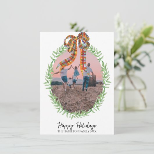 クリスマスギンガムコケットリース写真 シーズンカード (スタンド正面)