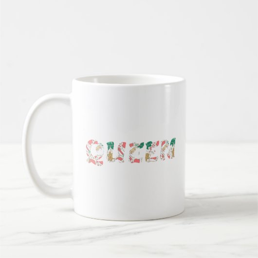 クリスマスクイーン コーヒーマグカップ (左)