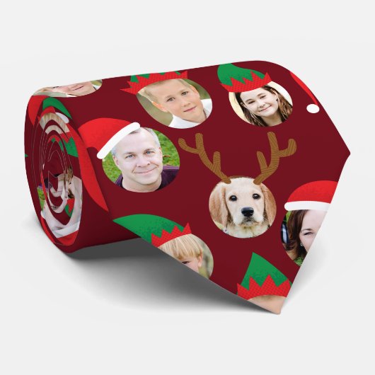 クリスマスクカスタムルーのシックスおもしろいフォトホリディギフト ネクタイ (ロール)