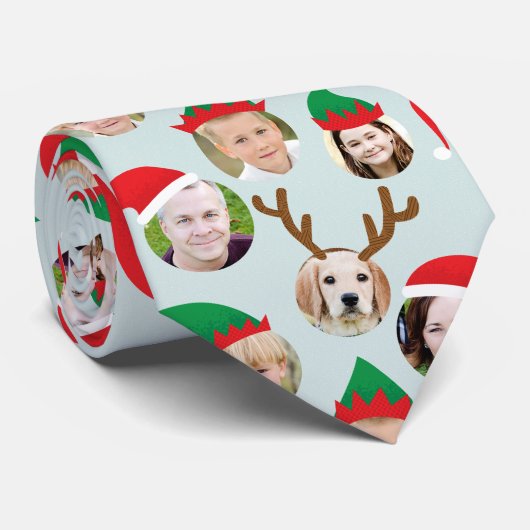 クリスマスクカスタムルーのシックスおもしろいフォトホリディギフト ネクタイ (ロール)
