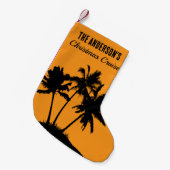 クリスマスクカリブのルーズパームツリーズ スモールクリスマスストッキング (正面 (吊り時))