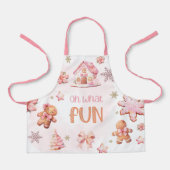 クリスマスクッキーああ何おもしろい誕生日パーティー エプロン (正面)