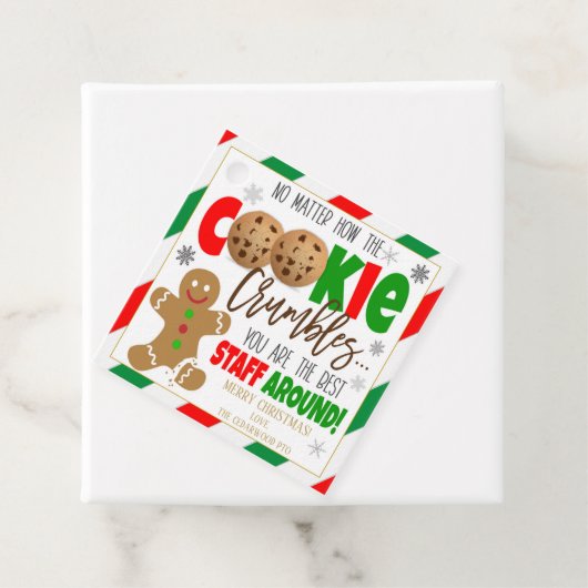 クリスマスクッキーありがとうギフトラベル フェイバータグ (インサイチュ)