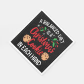 クリスマスクッキーおもしろいクリスマスホリデーギフト スタンダードランチョンナプキン (角)