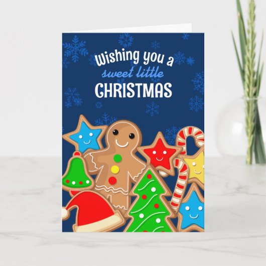 クリスマスクッキーお菓子チョコレートホリデーベーキング シーズンカード (正面)