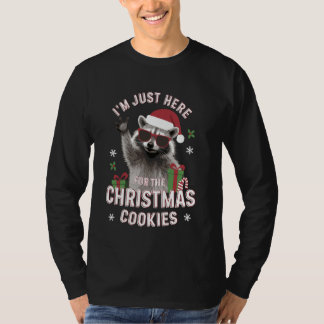 クリスマスクッキーが目的のユーモラスなクリスマスギフト Tシャツ