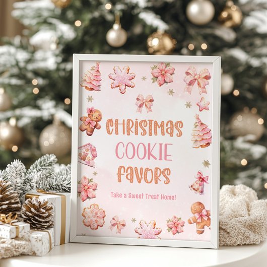 クリスマスクッキーが誕生日パーティーに好意 ポスター