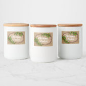 クリスマスクッキーとその他のグッズのラベル フードラベル (ボトル)