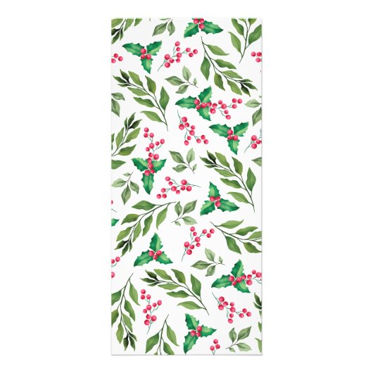 クリスマスクッキーとカクテルホリデーパーティーメニュー ラックカード (裏面)