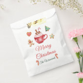 クリスマスクッキーとココアパーティー フェイバーバッグ (封をした状態)