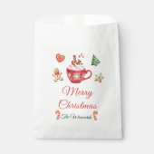 クリスマスクッキーとココアパーティー フェイバーバッグ (正面)