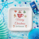 クリスマスクッキーとココアパーティー ペーパープレート (パーティー)