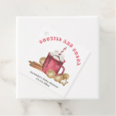 クリスマスクッキーとココアベビーシャワー フェイバータグ (インサイチュ)