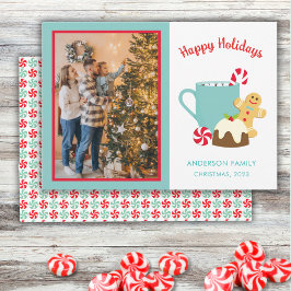 クリスマスクッキーとココア シーズンカード