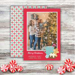 クリスマスクッキーとココア シーズンカード