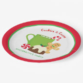 クリスマスクッキーとココア ペーパープレート (アングル)