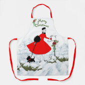 クリスマスクッキーとディナー エプロン (正面)