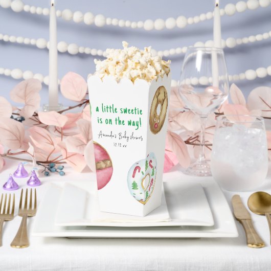 クリスマスクッキーとドーナツ赤ちゃんシャワー フェイバーボックス (ウェディング)