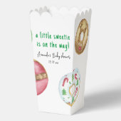 クリスマスクッキーとドーナツ赤ちゃんシャワー フェイバーボックス (正面)