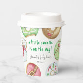 クリスマスクッキーとドーナツ赤ちゃんシャワー 紙コップ (正面)