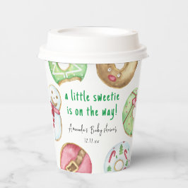 クリスマスクッキーとドーナツ赤ちゃんシャワー 紙コップ