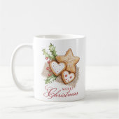 クリスマスクッキーとパインホワイトメリークリスマス コーヒーマグカップ (左)