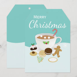 クリスマスクッキーとホットチョコレート シーズンカード