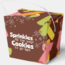 クリスマスクッキーのおすそ分けボックス スプリンクルだらけ フェイバーボックス