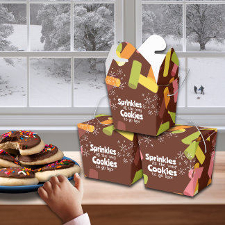 クリスマスクッキーのおすそ分けボックス スプリンクルだらけ フェイバーボックス