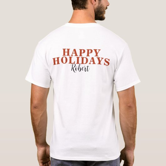 クリスマスクッキーのカロリーはカウントしない Tシャツ (裏面)