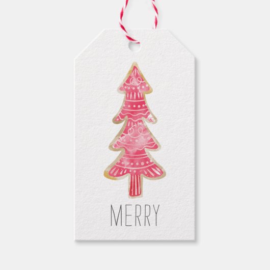 クリスマスクッキーのギフトタグ ギフトタグ (正面)